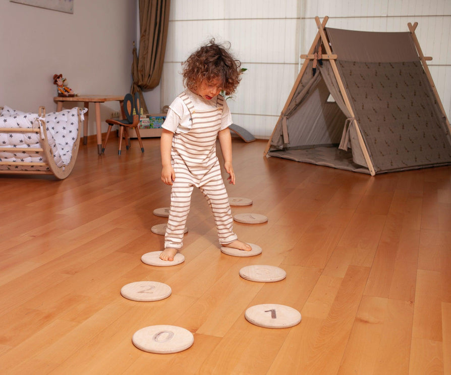 Stepping Balance Stones for kids - Chalk School of Movement
