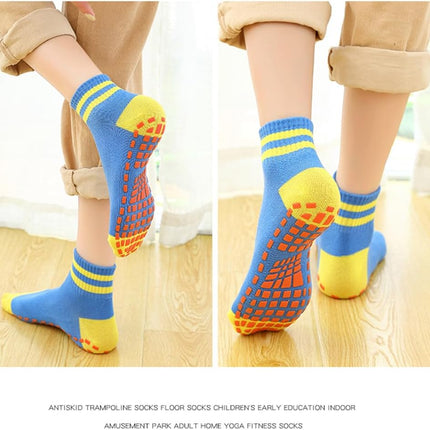 Anti Skid Socks Toddler Girls Boys Non Slip Trampoline Socks for Kids Bulk 6 Pairs - Chalk School of Movement