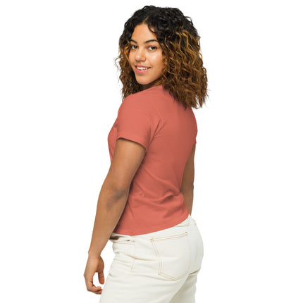Women’s high - waisted t-shirt - Chalk School of Movement