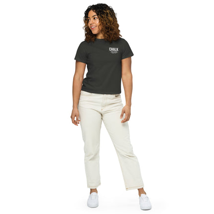 Women’s high - waisted t-shirt - Chalk School of Movement