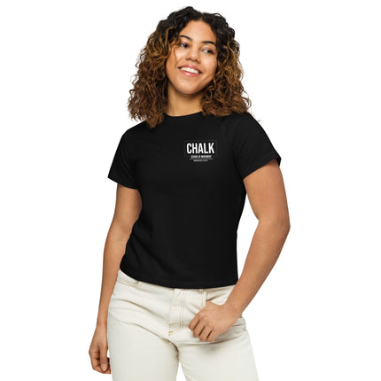 Women’s high - waisted t-shirt - Chalk School of Movement