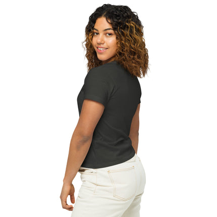 Women’s high - waisted t-shirt - Chalk School of Movement