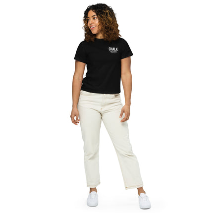 Women’s high - waisted t-shirt - Chalk School of Movement