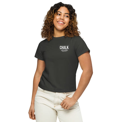 Women’s high - waisted t-shirt - Chalk School of Movement