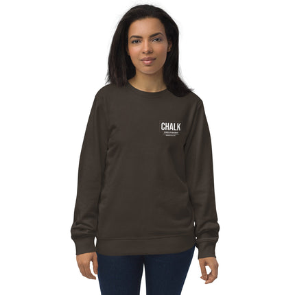 Chalk Small Logo Unisex organic sweatshirt - Chalk School of Movement