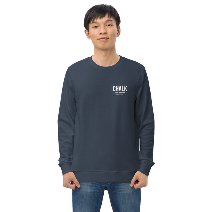 Chalk Small Logo Unisex organic sweatshirt - Chalk School of Movement