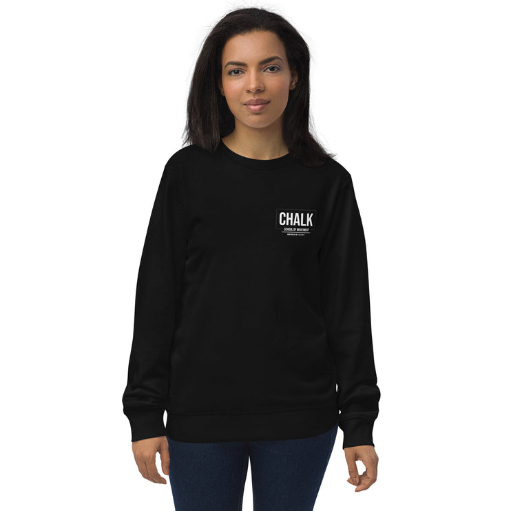 Chalk Small Logo Unisex organic sweatshirt - Chalk School of Movement