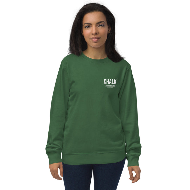 Chalk Small Logo Unisex organic sweatshirt - Chalk School of Movement