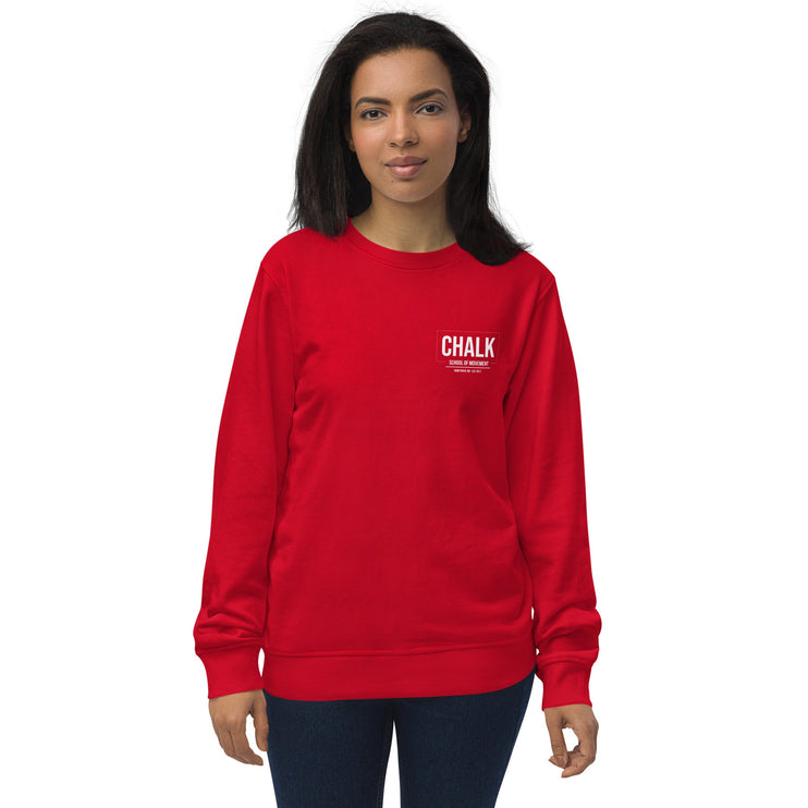 Chalk Small Logo Unisex organic sweatshirt - Chalk School of Movement