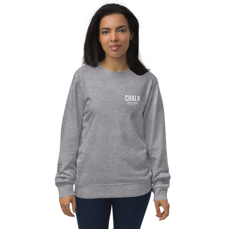 Chalk Small Logo Unisex organic sweatshirt - Chalk School of Movement