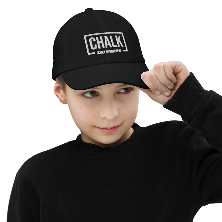 Chalk Youth baseball cap - White Logo - Chalk School of Movement