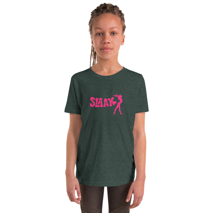 Slaay Youth Short Sleeve T-Shirt - Chalk School of Movement