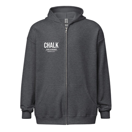 Unisex heavy blend zip hoodie - Chalk School of Movement