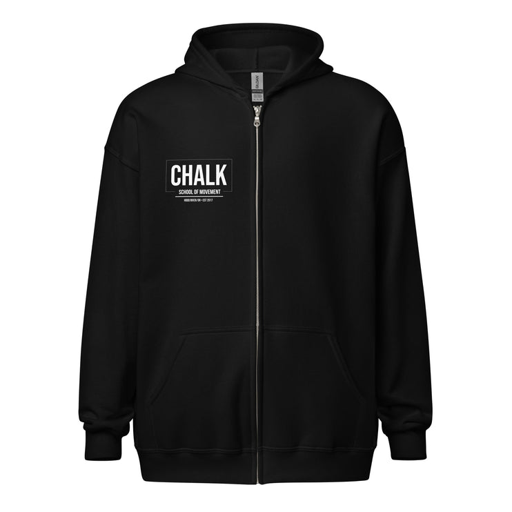 Unisex heavy blend zip hoodie - Chalk School of Movement