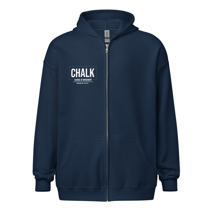 Unisex heavy blend zip hoodie - Chalk School of Movement